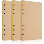A5-påfyllnadsblad, 3-pack påfyllnadsblad, kraftpapper, 6 hål f