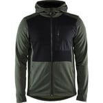 Blåkläder hoodie 35402533 full Zip, grön/svart, storlek S