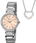 Seksy Ladies Watch and Necklace Gift Set
