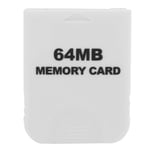 Memory Card Console Game Memory Card High Performance,Game Accessory,for Game Machine,Fit for WII,NGC (64MB-white)