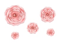 Partydeco Pk1-081-Karton, Dekoration, Rosa, Födelsedag, 4 Styck
