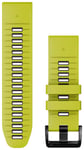 Garmin QuickFit 26 mm Electric Lime/Graphite silikonarmband 010-13281-03