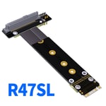 50cm R47SL U2 interface SFF-8639 (U.2) à M.2 Key M key-M M2 adaptateur Riser carte ruban Extender câble pour u. 2 SSD