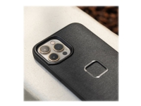 Peak Design Everyday Case - Baksidedeksel for mobiltelefon - robust - MagSafe-samsvar - polykarbonat, 100% recycled nylon canvas fabric - koksgrå - for Apple iPhone 13 Pro