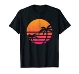Cyberpunk Synthwave Shirts - Outrun Tropical Sun - T-Shirt