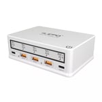 Station De Recharge Rapide Intelligente 5 Ports Usb 110 Watts Power Delivery 3.0 - Blanc