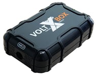 T.I.P. CrossTools Voltbox 120 68052 Convertisseur Stabilisateur De Tension 12,8 V CC, avec 2 x câbles De Charge Allume-Cigare 12 V, 1 x Fiche, 1 x Prise, Accessoires Optionnel pour TRAVELBOX 500+
