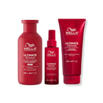 Wella Professionals Ultimate Repair Shampoo 250ml + Conditioner 200ml + Miracle Hair Rescue 95ml