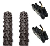 2 x Tyres Fits Prams Bugaboo Cameleon 12 1/2 x 2 1/4 & '2 x FREE TUBES'