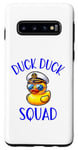 Coque pour Galaxy S10 Duck Duck Squad Tenue de croisière de vacances assortie