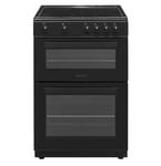 Statesman EDC60B2 Black 60Cm Double Oven Electric Cooker With Ceramic Hob
