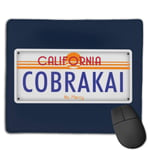 California Cobra Kai License Plate Customized Designs Non-Slip Rubber Base Gaming Mouse Pads for Mac,22cm×18cm， Pc, Computers. Ideal for Working Or Game