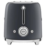 Smeg TSF01GRUK 50's Style 2-Slot Gloss Grey Toaster