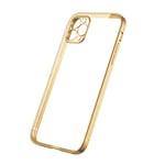 Mobilskal med Kameraskydd iPhone 12 Pro Guld/Klar Gold