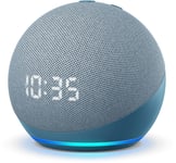 Amazon Echo Dot (4th Gen) Smart speaker with clock and Alexa (2019) Twilight Blue