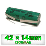 Toothbrush Replacement Battery for Braun Oral B 42mm x 14mm Ni-MH Type 3756 3754
