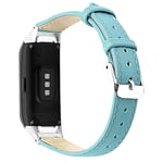 Samsung Galaxy Fit cowhide leather watch band - Baby Blue