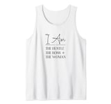 I Am The Hustle The Boss The Woman Girl Boss Business Baddie Tank Top