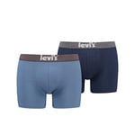 Levi's Men's Offbeat Stripe Boxer Shorts, Blue Combo, M