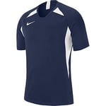 Nike Garçon Legend Jersey S/S Maillot, Midnight Navy/Blanc/Blanc/Blanc, S EU