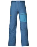 Bergans Knyken Insulated Youth Girl Pant Steel Blue/Glacier/Yellow/Green (Storlek 164)