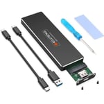 ELUTENG Boîtier SSD M.2 SATA vers USB C Gen1 USB 3.1 UASP 6Gbps Boîtier Externe Disque Dur M2 NGFF to USBC Adaptateur B et B + M
