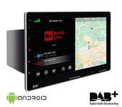 Macrom M-AN1000 DAB bilstereo med Android 10, DAB+ och Bluetooth