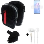 Shoulder bag / holster + earphones for Oppo Reno8 Z 5G Belt Pouch Case