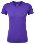 Ronhill T-Shirt Standard Core S/S pour Femme, Prune/Agrumes, Taille 14