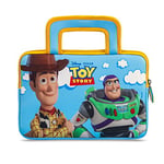 Pebble Gear Toy Story 4 Carry Bag - Universal Neoprene Kids carrry Bag in Pixar Toy Story 4-Design, for 7' Tablets (Fire 7 Kids Edition, Fire HD 8 Case), Durable Zip, Woody and Buzz Lightyear