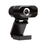 I-STAR Webcam pour PC avec Microphone, 1080p USB Webcam Plug and Play pour vidéo conférence en HD, Skype, Zoom, pour PC et Ordinateur Portable, Windows, Android, iOS et Linux Noir