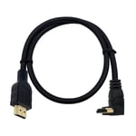 Maxhood 8K HDMI Cable 2feet, HDMI 2.1 Cable 90 Degree 8K HDMI Cable Up Angle 8K HDMI Cable 48gbps 2.1 Cable, Support 8K@60Hz 4K@120 7680P HDMI 2.1 Cable Real 8K for TV/Xbox /PS4 /PS5(M/M Up)