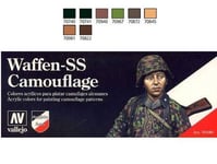 Vallejo 17ml x 8 70180 Model Color Set - Waffen SS Camouflage Set