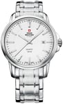 Swiss Military by Chrono SM34039.02 Classic Vit/Stål Ø40 mm