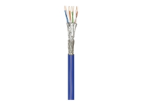 goobay - Samlet kabel - 250 m - SFTP, PiMF - CAT 7a+ - IEEE 802.3 - halogenfri, innendørs, solid - blå