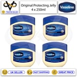 4 x Vaseline Original Petroleum Jelly 250ml For All Types Of Skin 3 x Purified