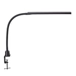 MAUL Luminaire de bureau LED MAULpirro réglable, Lampe de chevet avec pied à pince – Lampe design d’une température de couleur 3000K – noir