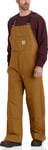 Carhartt Men's Firm Duck Insulated Bib Overall CARHARTT® BROWN S, CARHARTT® BROWN