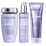 Kérastase Blond Absolu Bain Ultra-Violet Shampoo 250ml + Blond Absolu CicaPlasme 150ml + Blond Absolu Cicaflash Treatment 250ml