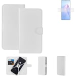 Protective cover for Oppo Reno8 Pro Global Wallet Case white flipcover flipcase
