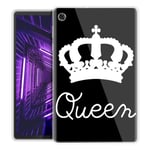 Yoedge Case Compatible for Lenovo Tab M10 FHD Plus-Cover Silicone Soft Clear with Design Print Cute Pattern Antiurto Shockproof Back Protective Tablet Cases for Lenovo Tab M10 FHD Plus, Queen