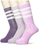 adidas IJ5916 3S C CRW WASH3P Socks Unisex Adult shadow violet/bliss lilac/white Size S