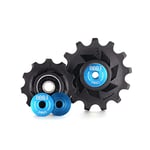 BBB Cycling Derailleur Pulley 11-T and 13-T Rear Shimano 11-Speed Jockey Wheels Roller Urban Road Bike MTB Bicycle RollerBoys 11T BDP-08, Black