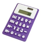 CULER Silicone Foldable Magnetic Fridge Sticker 8 Digits Calculator with Read Screen Display Numbers