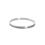 De Buyer - Cercle à tarte rond en inox à bord roulé - 22 x 2 cm - Surface Lisse, Démoulage Facile, Pour des Résultats Sans Défaut et Délicieux, Argent