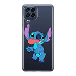 ERT GROUP mobile phone case for Samsung M53 5G original and officially Licensed Disney pattern Stich 012 optimally adapted to the shape of the mobile phone, partially transparent