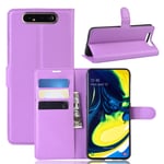 samsung Samsung A80/A90 PU Wallet Case Purple