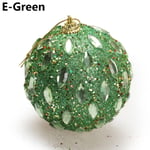1pc Christmas Ball Hanging Pendants Drop Ornament Green E