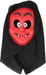 Cloudberry Castle Kostyme Maske med Hette Djevel Barn, Rød