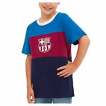 Kortærmet fodboldtrøje til børn F.C. Barcelona Rød 12 år